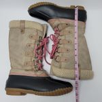 Esprit Belinda Tan Tall Lace Up Faux Fur Sock Lined Knit Cuff Duck Boots Sz 7.5M Photo 8