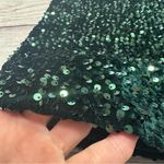 J. McLaughlin Barrett Sequin Shirt Emerald Green Velvet Satin Size Large NEW Photo 5