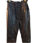 Elan  Ruffle‎ Banded Waist Pant Mocha Size Medium Photo 1