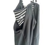 Athleta  Hidden Agenda 2 In 1 Bra Tank Top Womens Size S Strappy Cross Back Black Photo 4