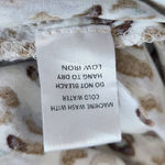 Olivaceous  Cream Leopard Print Cropped Joggers with Raw Edge Accents Size Small Photo 8