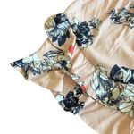 Morrisday The Label Floral Halter Dress Ruffle Low Back Size Medium Women's Pink Photo 10