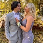 Jump Apparel Purple Prom Dress Photo 5