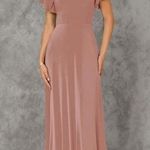 Azazie  MICAYLA Stretch
Dusty Rose A-Line Corset Luxe Knit Dress Photo 0