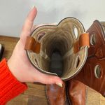 Bronco Womens Western Boots 8.5 Leather Made‎ in USA Mid Calf Cowboy Brown Photo 7