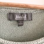 Marled Knit Sweater Good Vibes Sweater Scoop Neck Seafoam Green Size L Photo 3