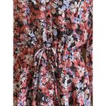 VICI  Women's Floral Print Balloon Sleeves Dress Tie Waist Flowy Skirt Spring M Photo 5