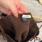 American Eagle  Smocked Babydoll Bow Tank Top Size Medium Photo 5