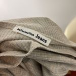 Reformation Jeans Gray Ribbed Mini Dress Shirt Dress Kendy Knit Dress Photo 8