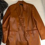 ZARA  Leather Blazer Faux Photo 0