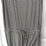 Anthropologie Dolan Black White Stripe Jersey Cowl Neck Tulip Hem Midi Dress Med Photo 7