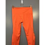 Los Ojos Pants Womens Small Orange High Rise Pocket Leggings Athletic Yoga Gym Photo 3