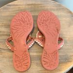 Jack Rogers  Pink Studded Whipstitching Perforated Eyelet Round toe Jelly Sandal Photo 8
