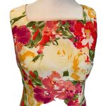I.N. Studio Pink, Red, Green, Yellow, Cream Floral Sleeveless Mini Dress Size 4P Pink Photo 2