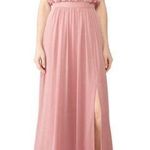 Watters Blush Pink Fleurette Gown Size 18W $250 Photo 0