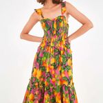 NWT  FARM Rio Orange Sunset Maxi Dress Size Large Photo 0