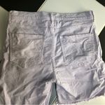 Gap Corduroy Cut Off Bermuda Shorts Light Purple Lilac Grey Tint Cutoffs Pastel Photo 5