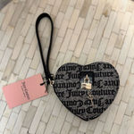 Juicy Couture Allover Print Logo Heart Wristlet Wallet Photo 0