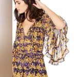 MISA Los Angeles Yanira Midi Dress, Yellow, Small Photo 4