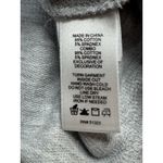 CeCe  Gray Floral Appliqué T-shirt Dress With Ruffle Medium Crewneck Short Sleeve Photo 4