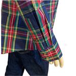 Talbots MULTICOLOR TARTAN PLAID COTTON BUTTON DOWN TOP (12) Photo 6