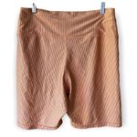 Aerie  Offline Bike Shorts High Rise Real Me Metallic Copper Ribbed Size small Photo 1