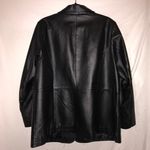 Maggie Barnes  Vintage Black Leather Jacket Photo 3