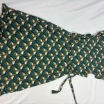 NAF NAF Green and Cream Patterned Mini Dress Black Size 36 Photo 6