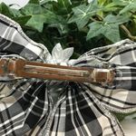 Bow Hair Barrette Watch Plaid Black White Hair Accessory Photo 3