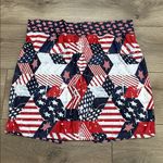 Skort Obsession 18” High Rise Tennis Golf Skirt Skort Red White Blue Size XL Photo 1