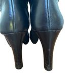 Banana Republic  Black Leather Knee High Boots Gold Zip Size 9M Photo 8