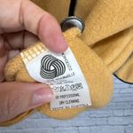 Gieger Boiled Wool Jacket Cardigan Size 40 L Mustard Yellow Farm Embroidered Size L Photo 5