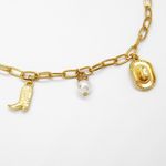Gold Western Charm Necklace Photo 4