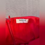 House Of CB Red Satin Strapless Adrienne Gown Sz M Photo 8