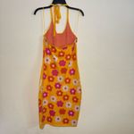 NWT Willow & Wind Knit Halter Daisy Dress Yellow Size M Photo 4