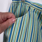 Vintage Copacabana petites size 22 striped Bermuda shorts Blue Photo 5