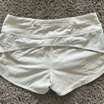 Lululemon white ish gray speed up shorts Photo 1