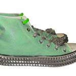 Free People Nan-Ku Couture Cruise Studded High Top Sneaker 40/ 9.5 Spring Mint Photo 7