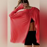 Free People #160 NWT Revival Layer in Hot Hibiscus Photo 3