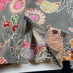 Michelle Farmer Floral Print Shorts Size 2 Gray Colorful USA Made Cotton Photo 7