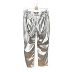 Gap Metallic Silver Cheeky Straight High Rise Pants Photo 7
