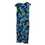 White Stag Vintage Black Blue Floral Paisley Print Maxi Dress Size S 4/6 Photo 4