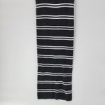 C+D+M Womens Tank Dress‎ XL Black White Ribbed Knit Pullover Spaghetti Straps Photo 2