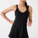 J.Crew NWT  CloudStretch Black V-neck Sports / Tennis Dress Photo 0
