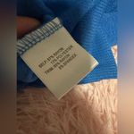 Jane and Delancey NWT Oversized Blue  Light Palm Tree Long Sleeve Shirt Sweater Photo 5