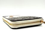 Coach Medium Id Zip Wallet in Lizard-embossed Black & White Leather CS591 Photo 2