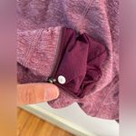 Lululemon ruffled quarter zip pullover Size 8 Purple Run Your Heart Out Pullover Photo 7