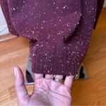 st. john's bay St. John’s Bay Women's Knit Cowl Neck Sweater Speckled Cabin Burgundy L NWT Photo 10