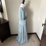 Baltic Born  Santorini Maxi Dress Ruffle Feminine Size Large Dusty Blue NWT Photo 2