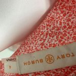 Tory Burch  Jasmine V Neck Shell Silk Red Poppy Size 4 Photo 5